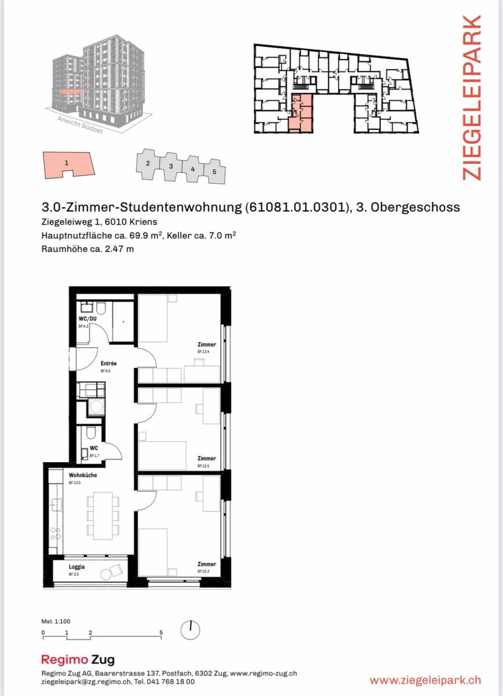 WG Zimmer in Kriens mieten - Bild 2