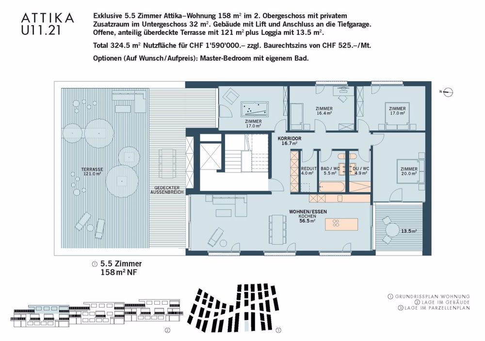 ChlyHolz-Attikawohnung (im Baurecht) mit über 340 m2 Nutzflächen, Besichtigung jetzt - Bild 13