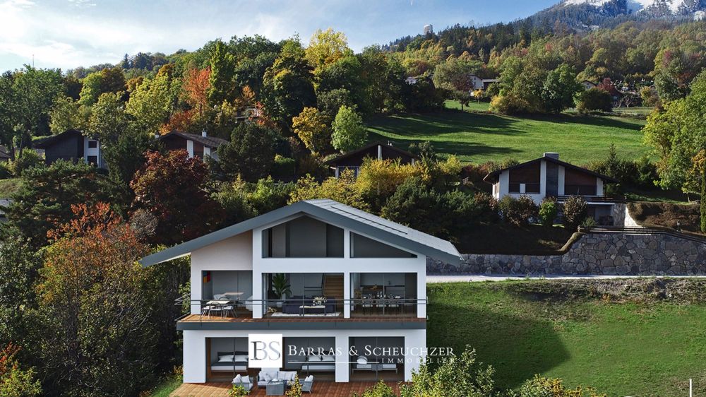 Jolie maison individuelle sur plan avec vue - Façade Sud