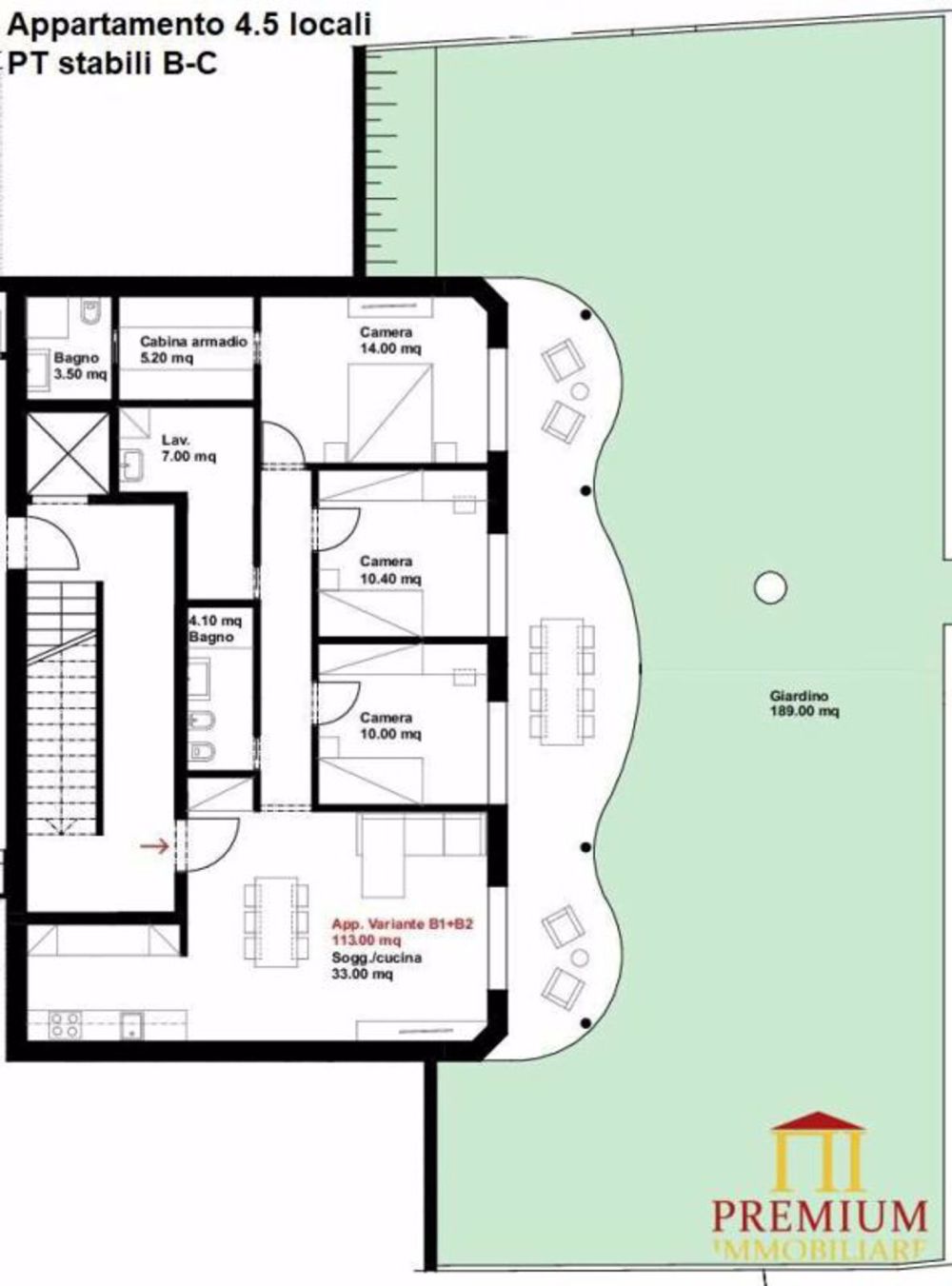 Wohnungen 4.5 Zimmer in Lumino - Bild 7