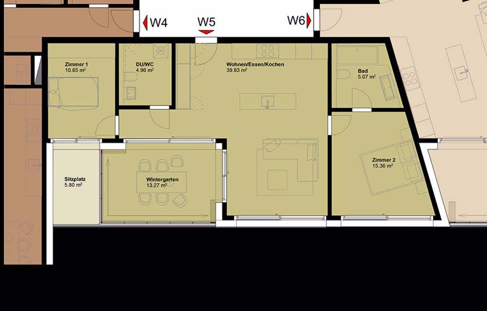 Exklusive Geschosswohnung mit hoher Energieeffizienz und unverbaubarer Aussicht. Neue Preise! - W5 - Bild 4