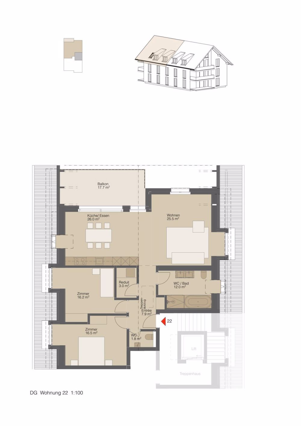 Neubau MFH Dorfperle - 6 modernen Eigentumswohnungen in Wallbach - Bild 12