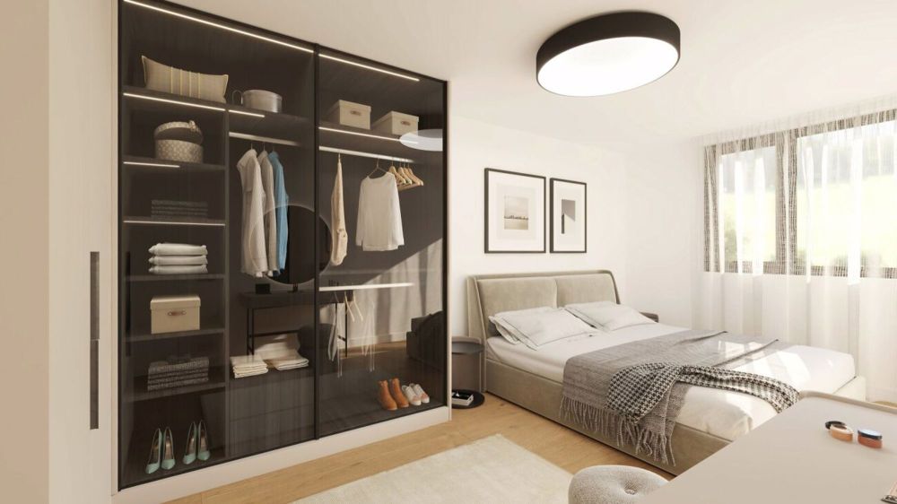 Neubauprojekt "Haselweg2" an erhöhter Lage in Muhen - Schlafzimmer