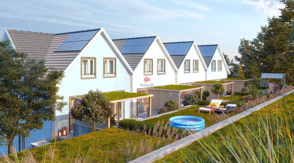 Mehr Raum, mehr Natur: Ihr neues Zuhause im Grünen - Südwest-seitig verfügen die Häuser über eine vielfältige, terrassierte Gartenfläche, direkt an der Landwirtschaftszone