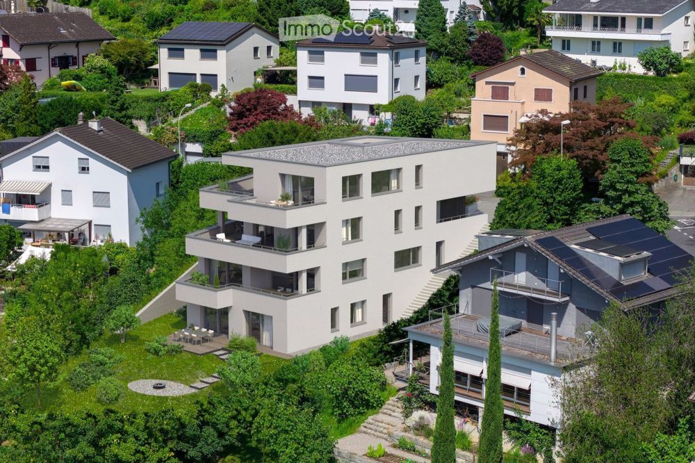 Exklusive 4 1/2-Zimmer-Eigentumswohnung im 1. OG - Panorama & Loggia - Bild 1