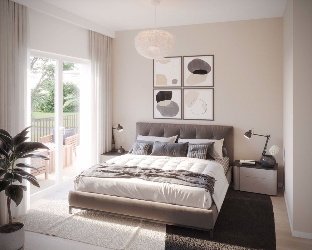 la Bergerie - Lot 6 - Appartement de 3.5 pièces avec balcon - Chambre