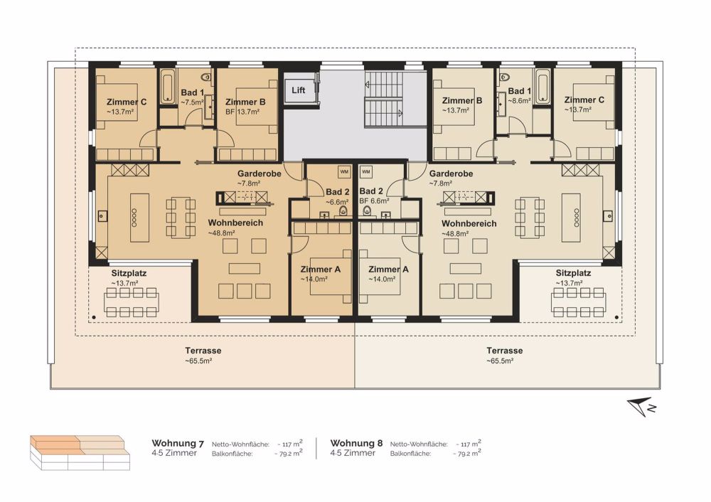 Zentral wohnen in Recherswil: 4.5-Zimmer-Attika-Wohnung - Bild 8