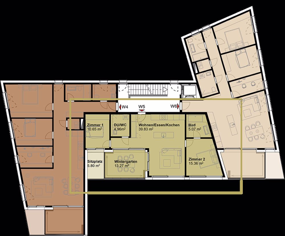 Exklusive Geschosswohnung mit hoher Energieeffizienz und unverbaubarer Aussicht. Neue Preise! - W5 - Bild 3