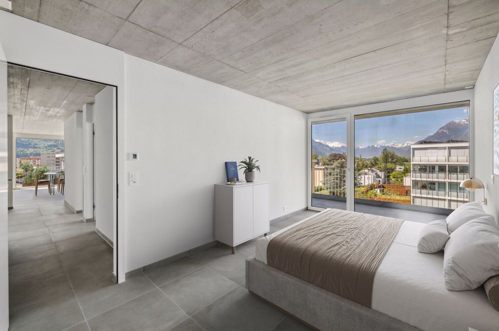 Le Palladio Conthey - Chambre à coucher