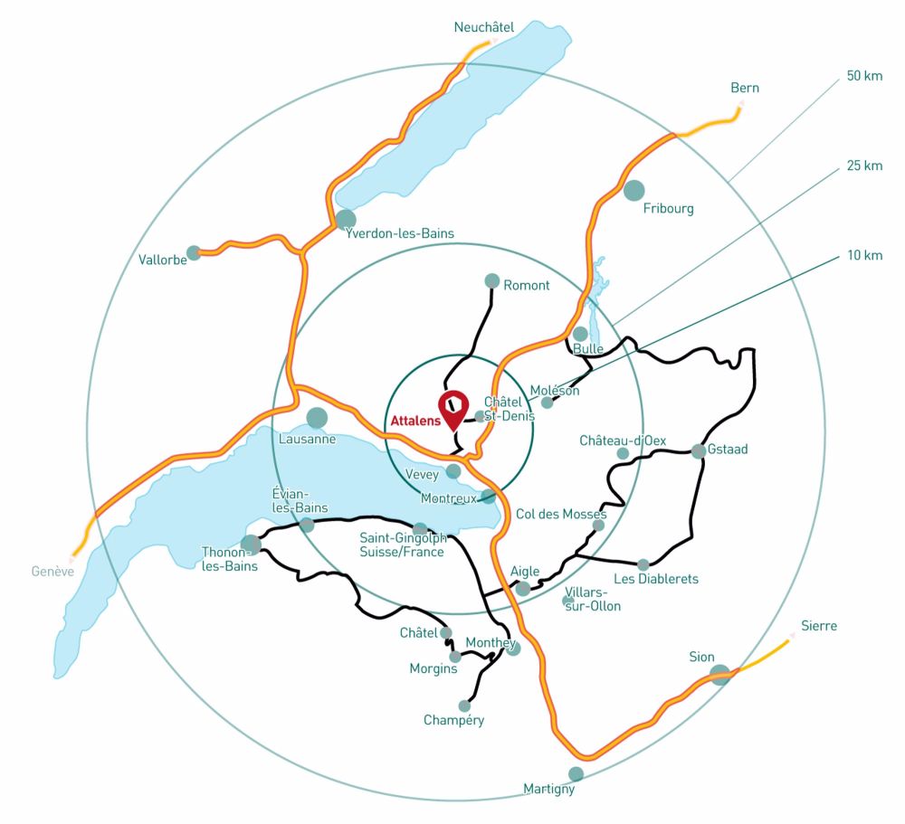13 Minuten von Vevey entfernt, ATTALENS, 4,5-Zimmer-Wohnung mit Terrasse und Garten (LotA01) - Bild 9