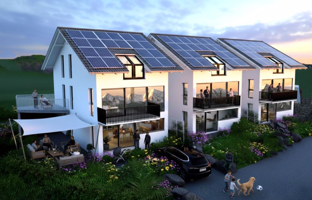 Modern, Clever & Aussichtsreich, in 2565 Jens entstehen drei hochwertige Upside-Down-Einfamilienhäuser mit Panoramasicht im lichtdurchfluteten Wohngeschoss im OG, Dusche en Suite im Schlafzimmer, DG … - Bild 3