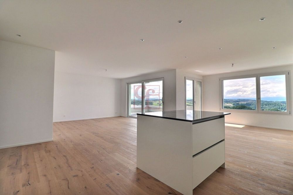 Arconciel - Prachtvolles 4.5-Zimmer-Neubau-Dachgeschoss - Grand séjour avec coin à manger