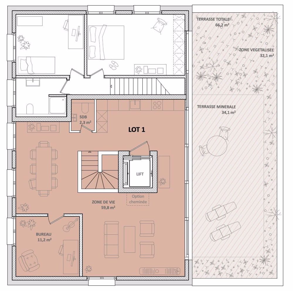 Duplex de standing en terrasse à Fribourg - Bild 8