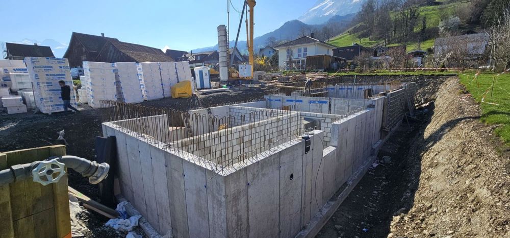 Modernes Reiheneinfamilienhaus in Sax zu kaufen - Rohbau 3