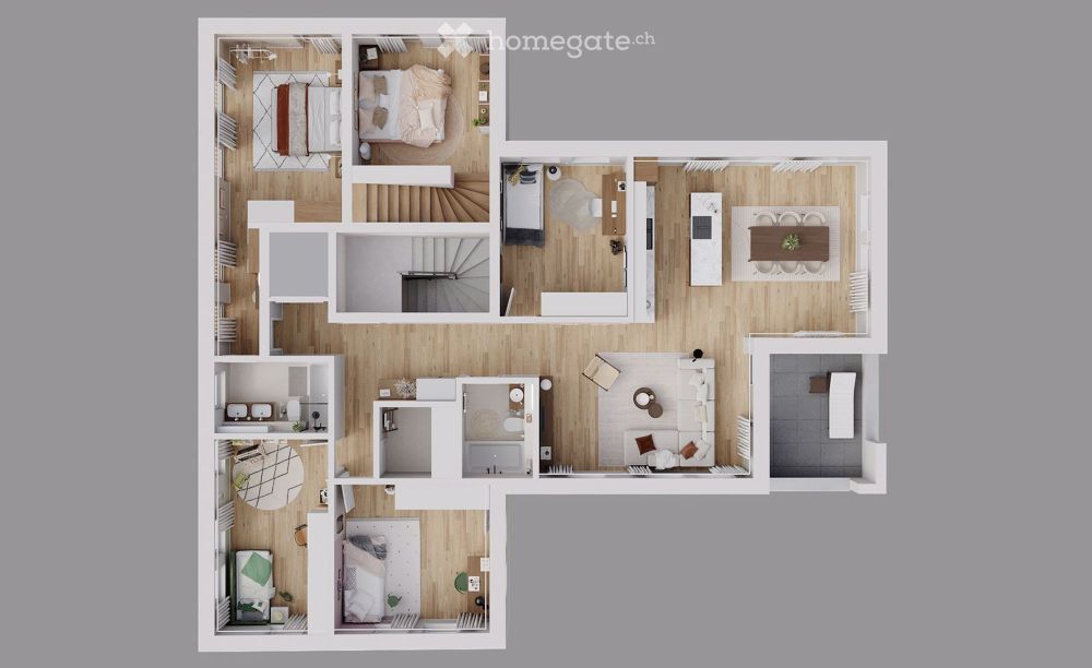 Obergeschoss - Wohnung in Lengnau AG - Bild 4