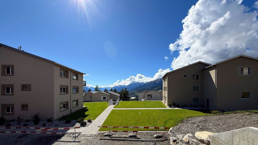 Appartement 3.5 pièces neuf (rez supérieur) - Lens - Vue depuis le balcon - Appartement E01