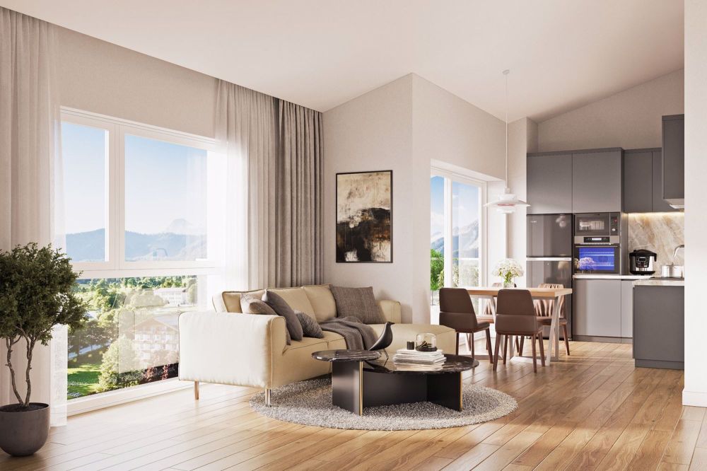 Wohnungsangebot von 20 Apartments mit Bergblick in Charrat - Bild 6
