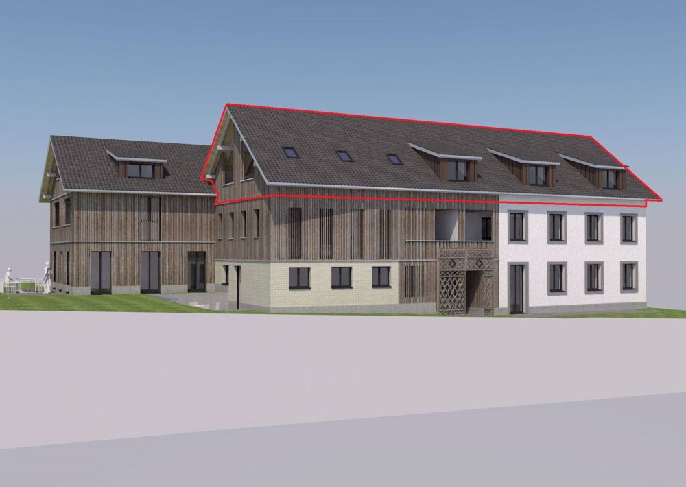 Neubau: Eigentumswohnung (DG mit Galerie, Nr. 8) im ländlichen Liebensberg (Gemeinde Wiesendangen) - Bild 1