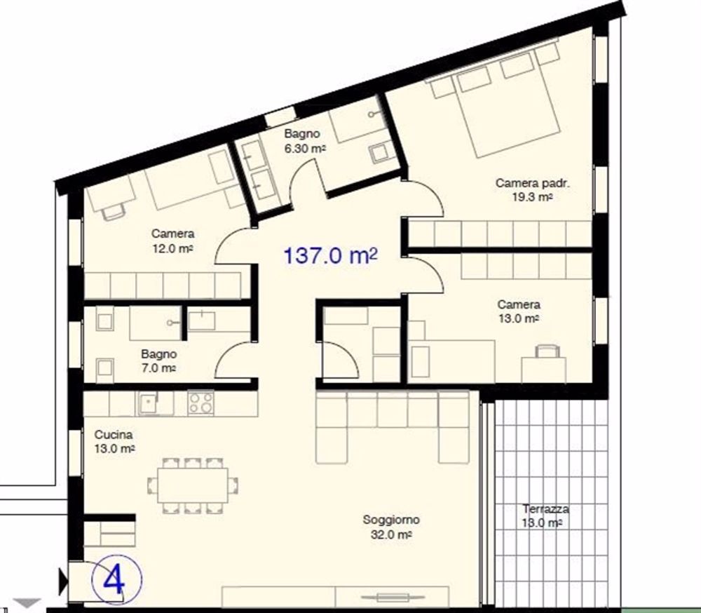 NUOVO APPARTAMENTO 4.5 LOCALI A GIUBIASCO / NEUE 4.5-ZIMMER-WOHNUNG IN GIUBIASCO - Bild 12