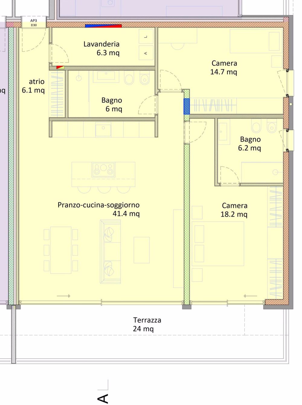 Modernes 3.5-Zimmer-Apartment in Castel San Pietro - Bild 4