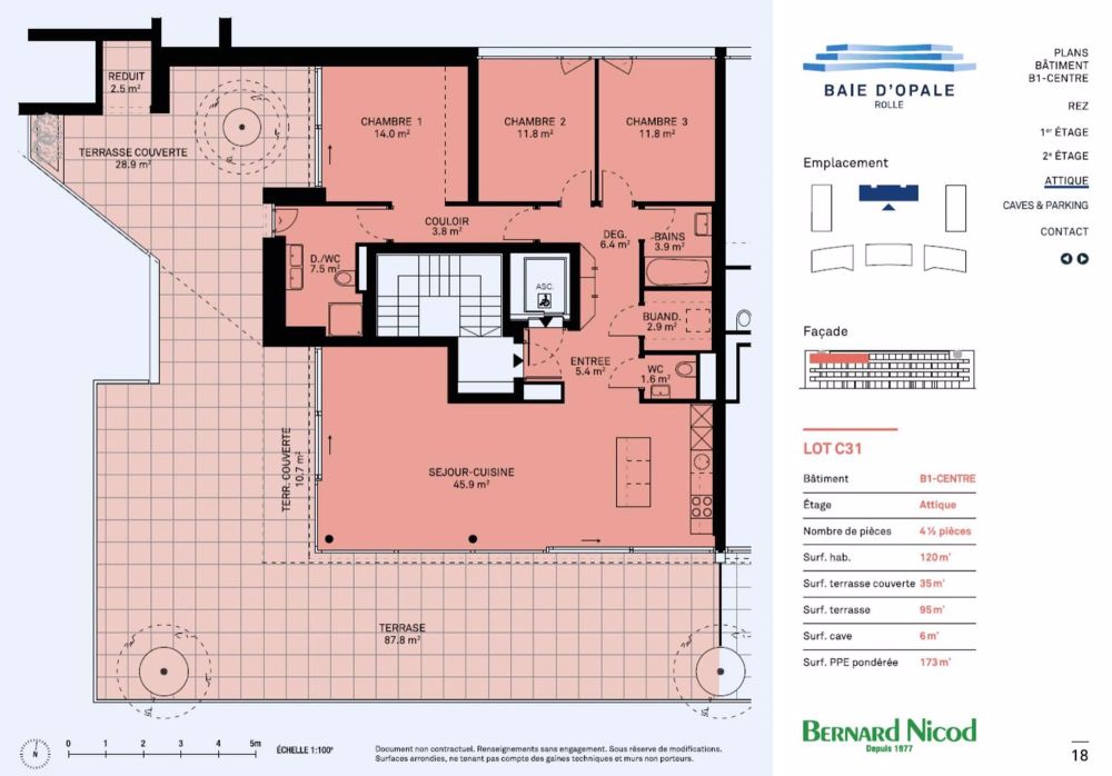 Geräumige 4.5-Zimmer-Neubau-Wohnung im Attikageschoss mit Terrasse, nur wenige Schritte vom Genfersee entfernt - Bild 2