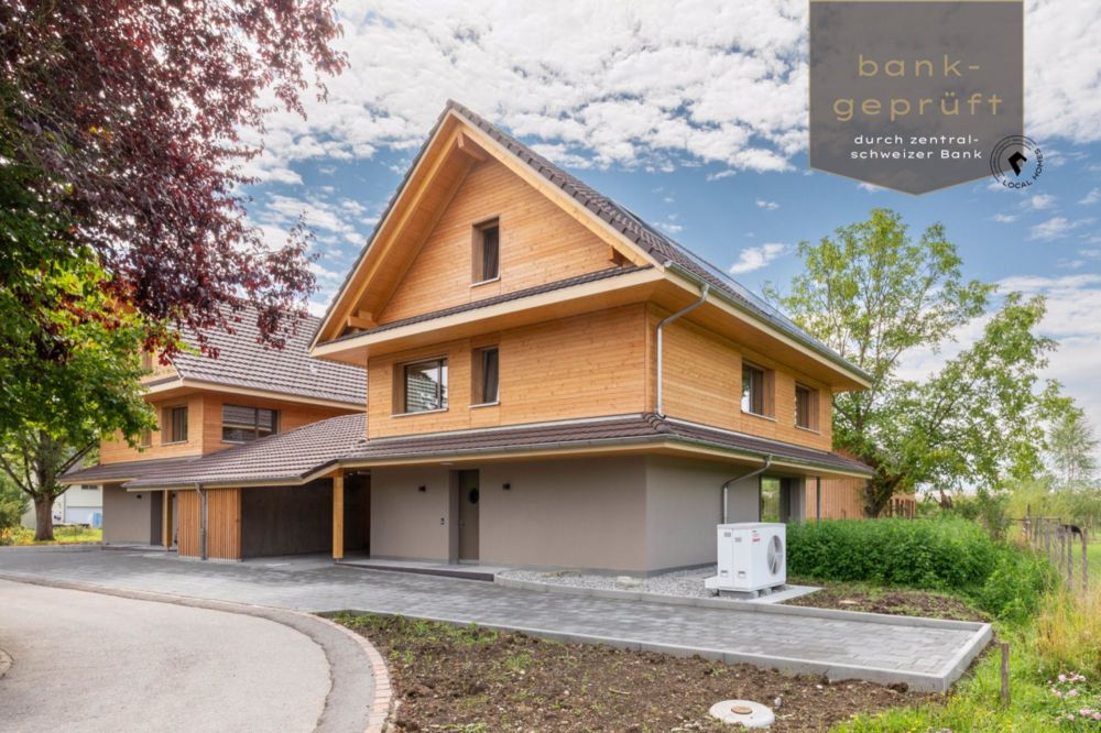 Nachhaltiges Wohnerlebnis aus Holz - Ein Haustraum aus Holz - neu erbaut und bankgeprüft