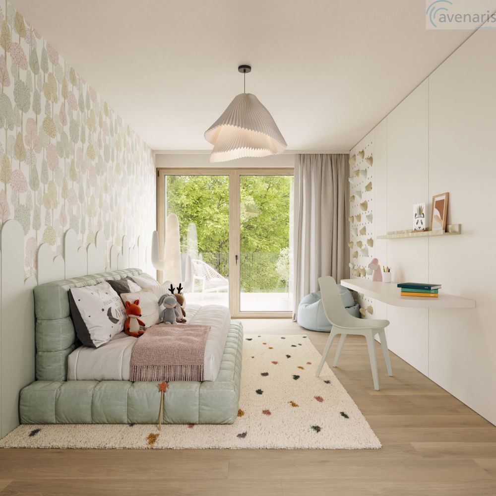 Neubauprojekt: 6 moderne Reiheneinfamilienhäuser - Schlafzimmer Visualisierung / Bedroom visualization