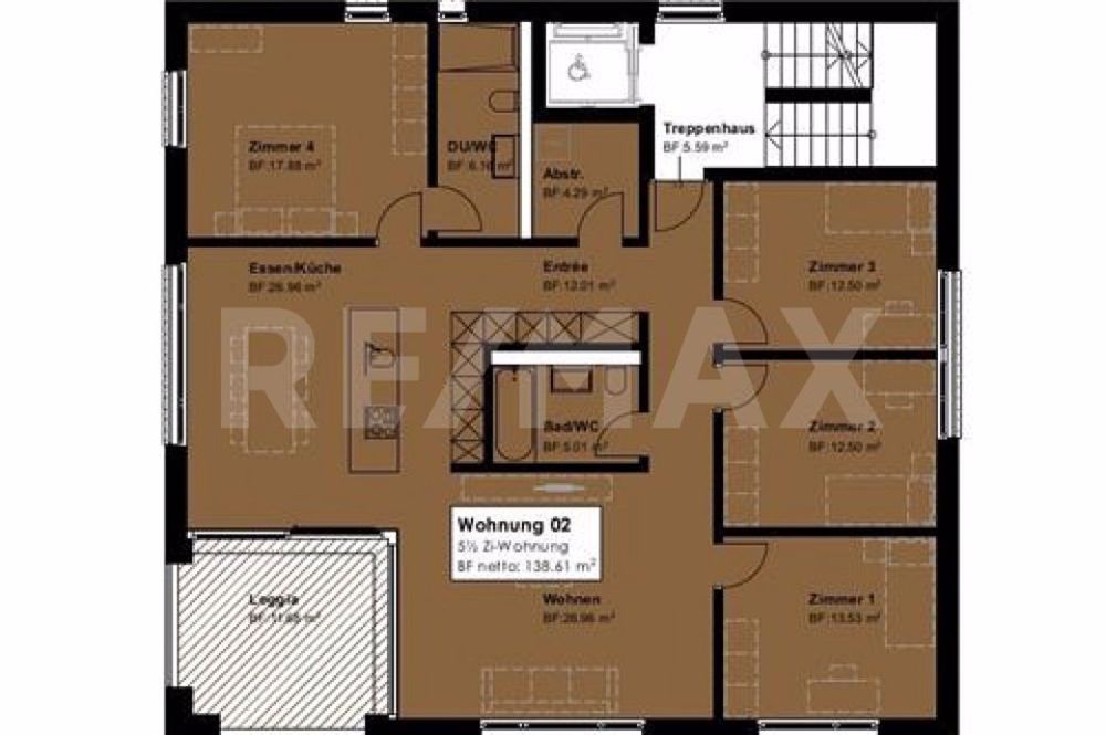 Neubau 5 ½ Zimmerwohnung Nr. 2 im 1. Obergeschoss - Bild 3