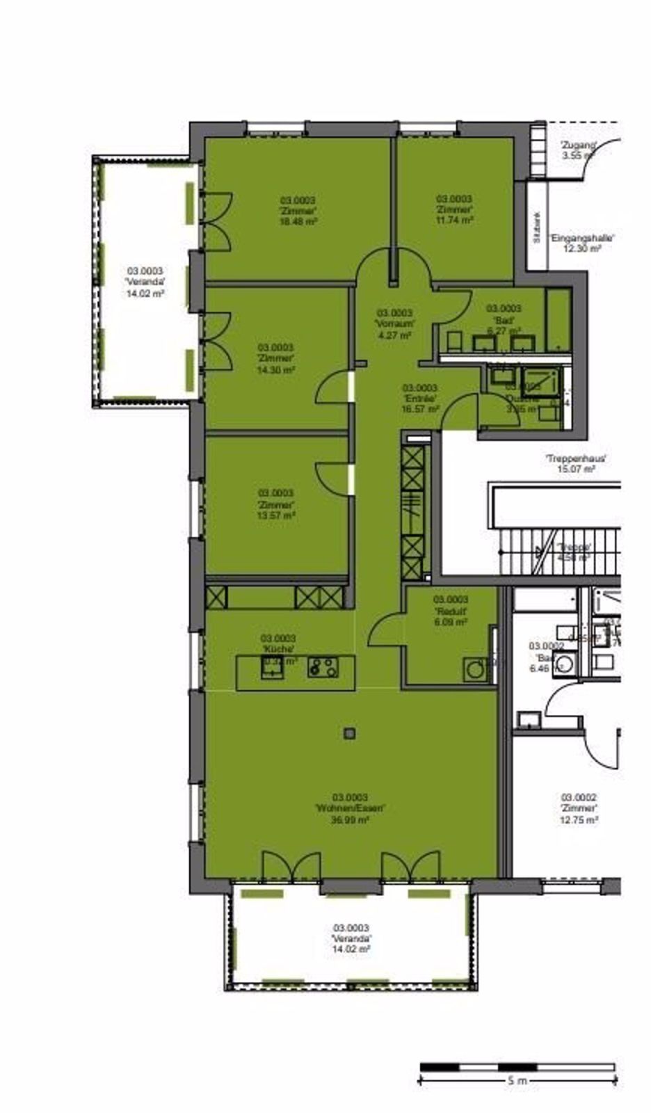 Grosszügige Wohnung mit Gartensitzplatz zu vermieten! - Grundriss