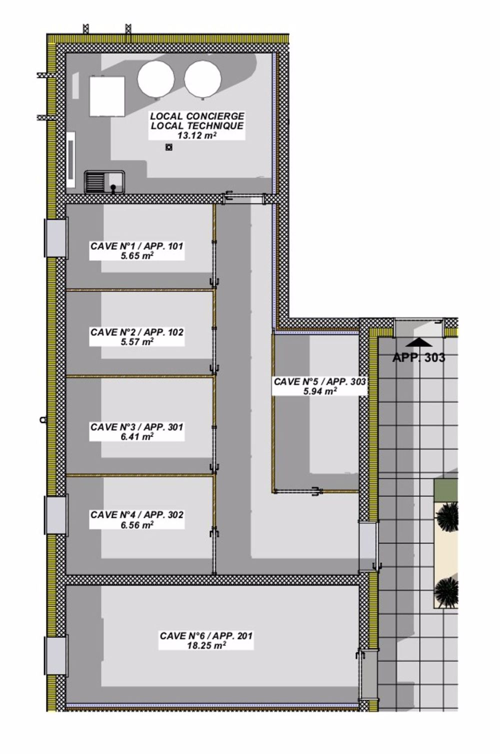 Zweieinhalb-Zimmer-Wohnung mit Balkon in Salins - Bild 6