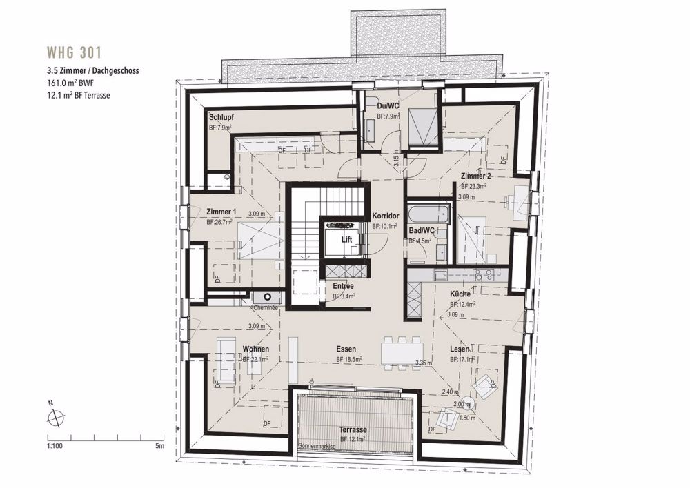 Stilvoller Rückzugsort mit Aussicht über Zürich-Höngg - Bild 5