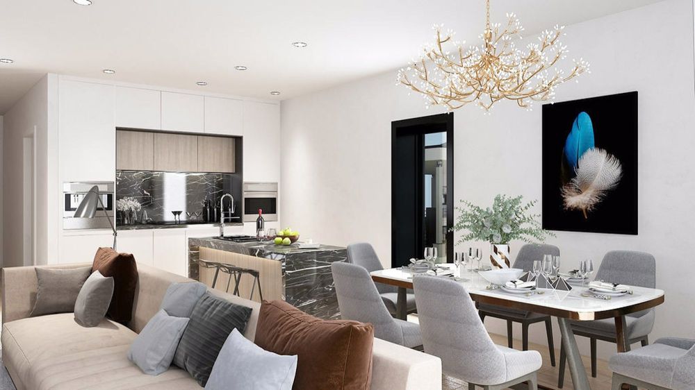 Les Villas de la Charette - Villa A - Salle à manger et cuisine ouverte