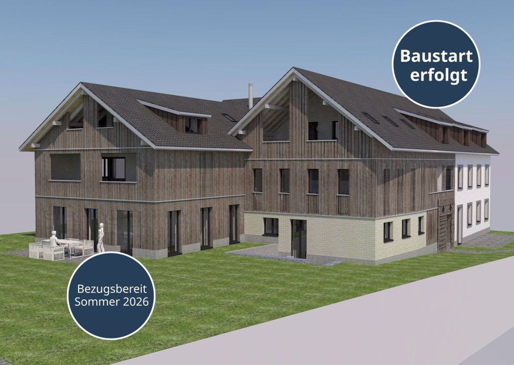 Neubau: Eigentumswohnungen im ländlichen Liebensberg (Gemeinde Wiesendangen) - Bild 1