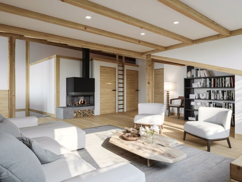 3 1/2 Zi-Dachwohnung 91 m2 - im Dorf - Nähe Skilift - Bild 2