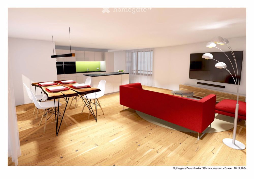 Grosszügige 3.5 Zimmer Etagenwohnung in Beromünster - Bild 4