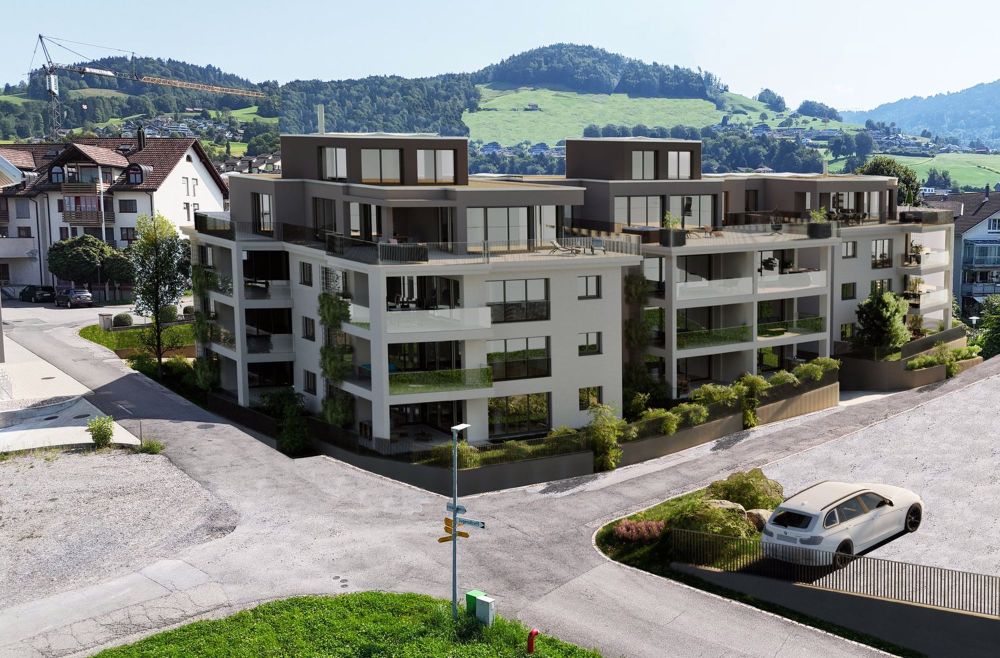 Moderne 4.5-Zimmer-Wohnung mit wunderschönem Ausblick in Gommiswald - Bild 1