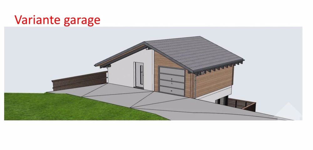 Torgon, neues Chalet mit 4,5 Zimmern und Garage oder Carport - Façade nord-ouest