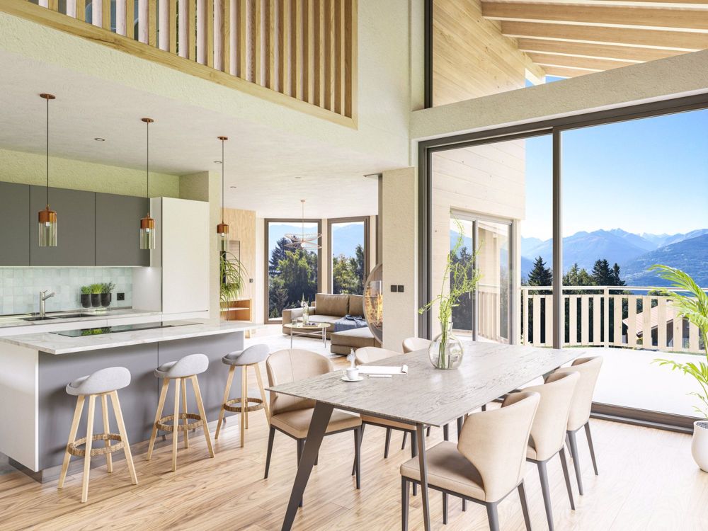 Chalet individuel 6.5 pièces - Résidence principale - Vue & soleil - Bild 4