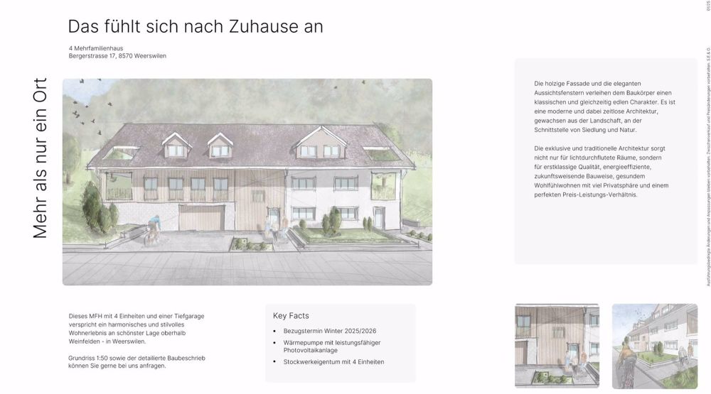 Moderne 4.5-Zimmer-Dachwohnung in Weerswilen - Neubau 2025/26 - Bild 2