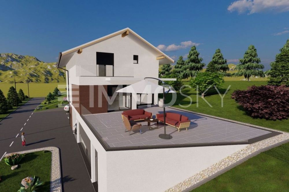 Gartenwohnung | 1737, Plasselb - Grosse Terrasse mit Garten
