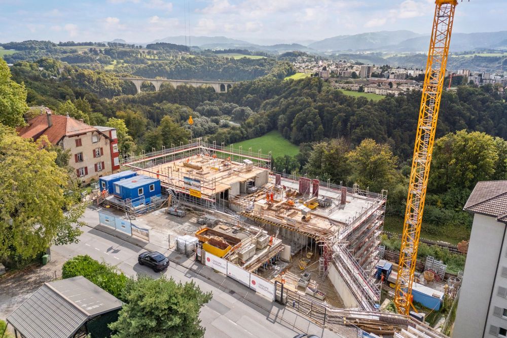 Appartement de 3.5 pièces au rez-de-chaussée Glâne 111 - Vue extérieure