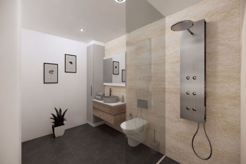 Neue barrierefreie Attika-Wohnung an top Lage - Badezimmer