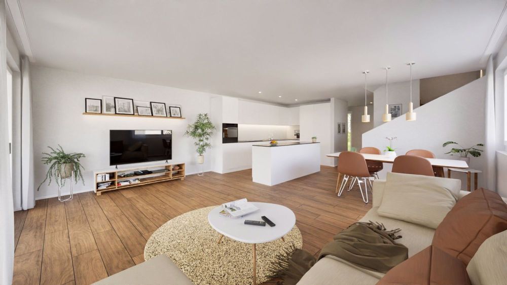 Neubauprojekt: Exklusives Doppel-Einfamilienhaus Flexibel, Modern & - Marlin_Immobilien_2_DEFH_Oftringen_Vorprojekt_Visualisierung_innen_1_Verkauf