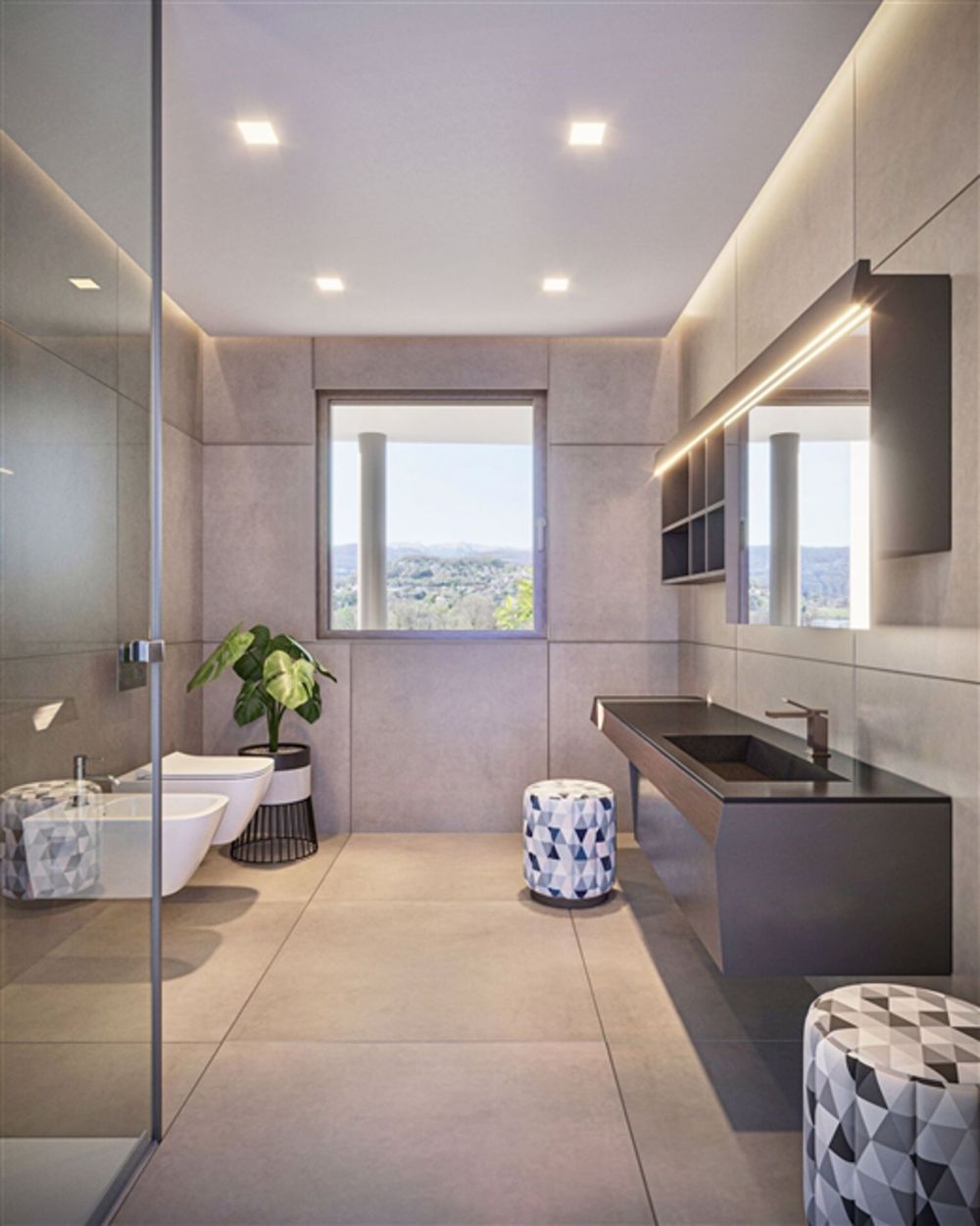 Gentilino, Collina d'Oro Wohnung mit grosser Terrasse, ökologischer und nachhaltiger Neubau, 4.5 Zimmer - Bild 1