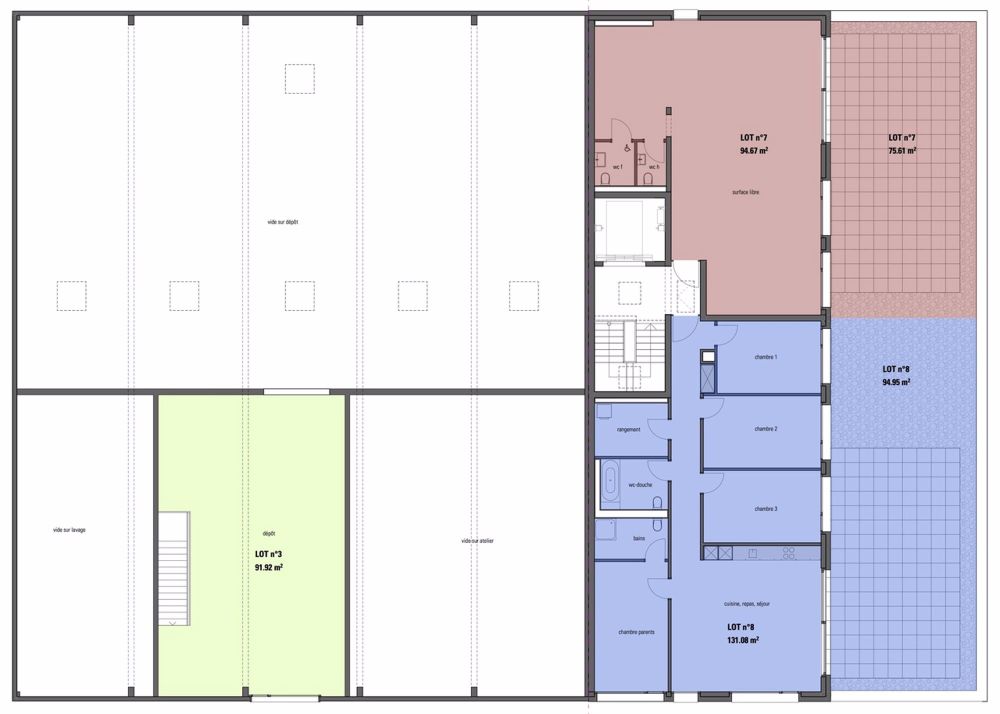 5.5 pces neuf de 131m2, terrasse Sud-Est de 95m2 , vue sur les Alpes - Bild 4