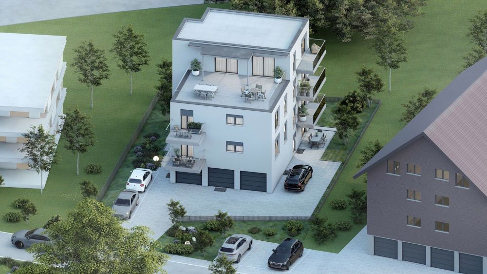 Moderne 2.5-Zimmer-Wohnung in Reinach mit Balkon und Garage - Bild 1