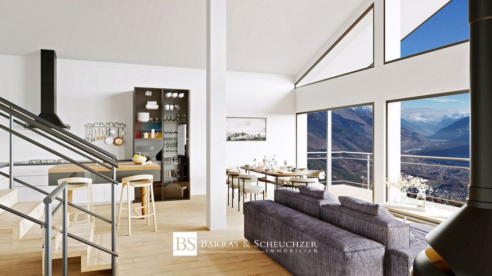 Jolie maison individuelle sur plan avec vue - Pièce principale