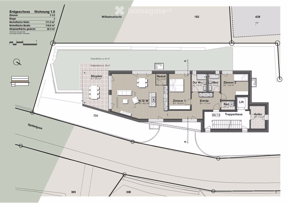 Grosszügige 3.5 Zimmer Etagenwohnung in Beromünster - Bild 5