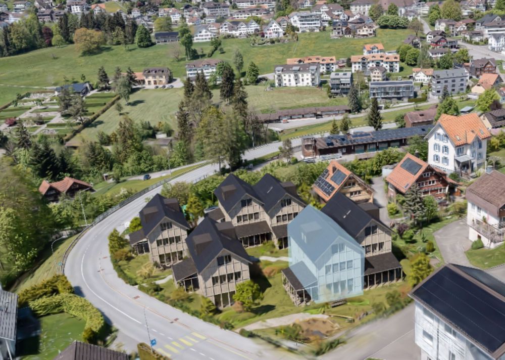 NEUBAU: 6.5-Zimmer-Doppeleinfamilienhaus mit drei Etagen im Familienquartier «Bächli» Teufen (Haus E) - Bild 1
