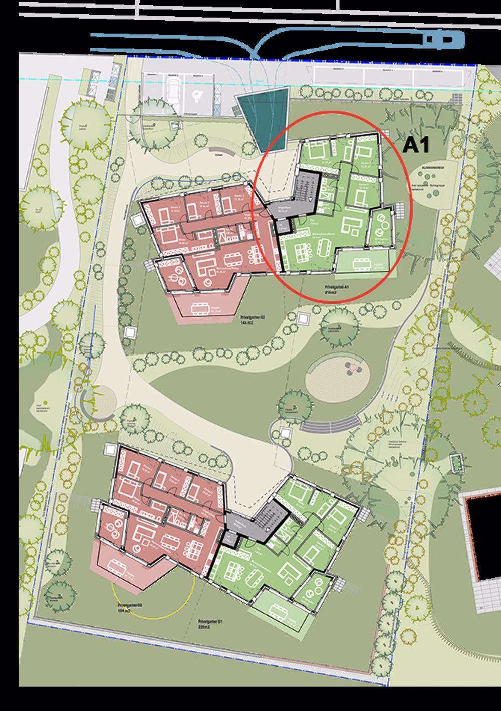 Projektvorankündigung - exklusive Gartenwohnung mit unverbaubarer Aussicht. Neue Preise - A1 - Bild 4
